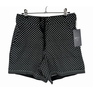 VRST 6” Resort Shorts Printed Black Uv Protect Relaxed Fit Mens Size Small